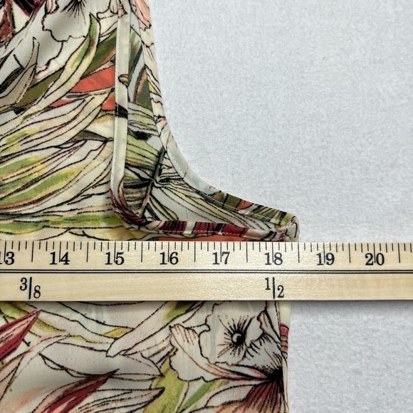 Spense‎ Tropical Floral Shirt Dress Tunic Tank Blouse Size S - Picture 5 of 8